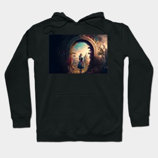 Alice in Wonderland wallpaper Hoodie